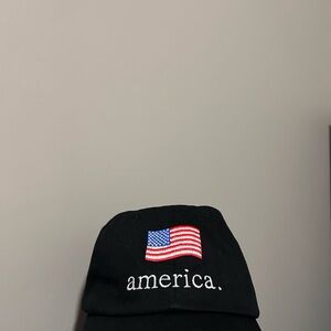 Black TPUSA Embroidered Flag Hat